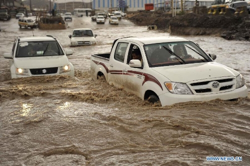 Heavy rains in Yemen cause flooding - Global Times