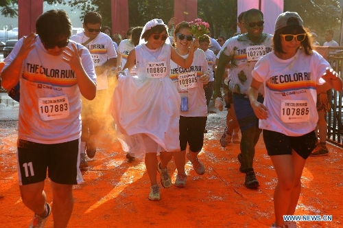 Thousands take part in Color Run festival in Indonesia - Global Times