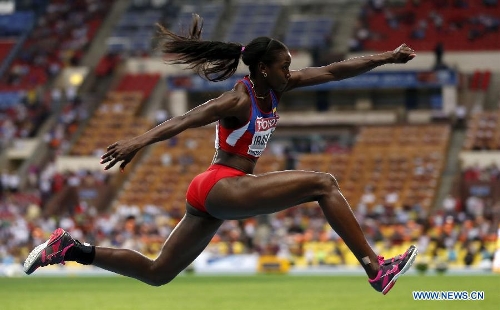 Colombia's Ibarguen wins gold of Women's Triple Jump in Moscow - Global ...