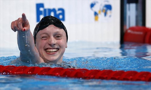 Ledecky the brightest star in American constellation - Global Times