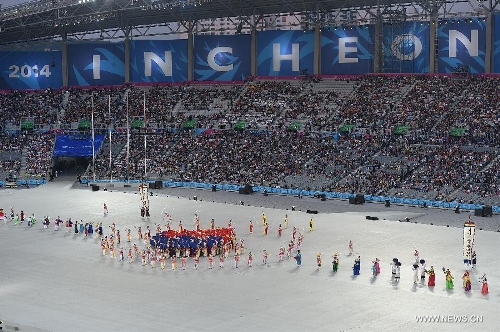 Opening ceremony of 17th Asian Games held in Incheon - Global Times