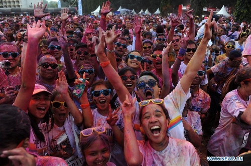 Thousands take part in Color Run festival in Indonesia - Global Times