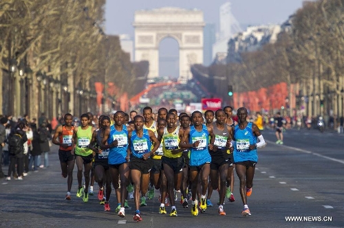 Athletes compete at 37th Paris Marathon - Global Times