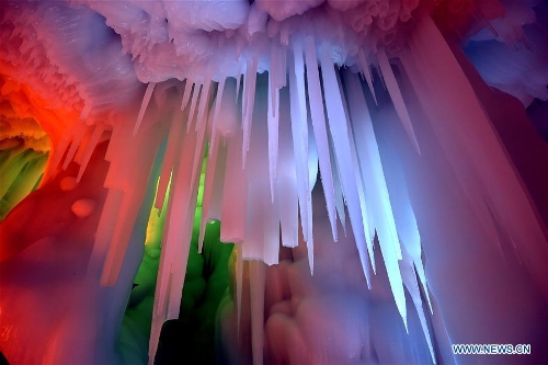 Ice cave viewed in north China's Shanxi's Ningwu County - Global Times