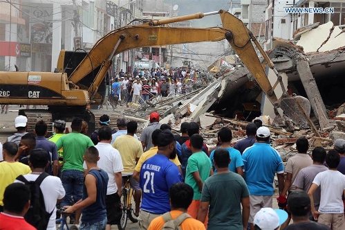 Rescue efforts intensify in Ecuador - Global Times