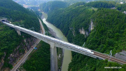 A look at 377-kilometer-long Yichang-Wanzhou Railroad - Global Times