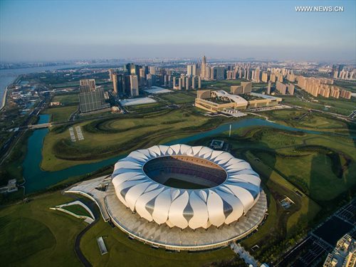 Aerial view of Hangzhou - host city of G20 summit - Global Times