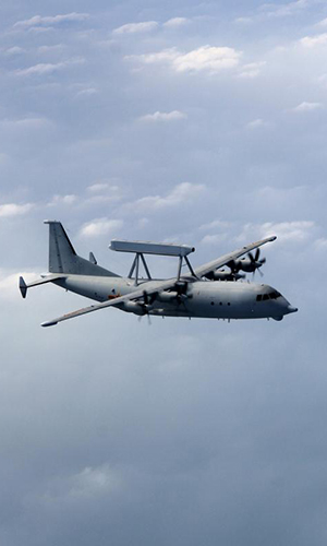 KJ-200 AEW aircraft soar over the sky - Global Times