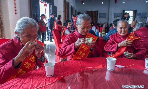 Filial piety activity held to celebrate Double Ninth Festival in E ...