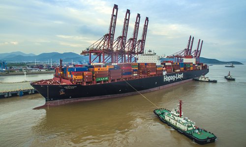 China's Ningbo-Zhoushan port sees record container throughput - Global ...