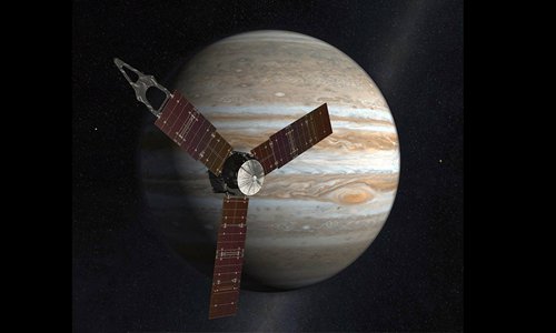 Space photos show Jupiter's lightning - Global Times