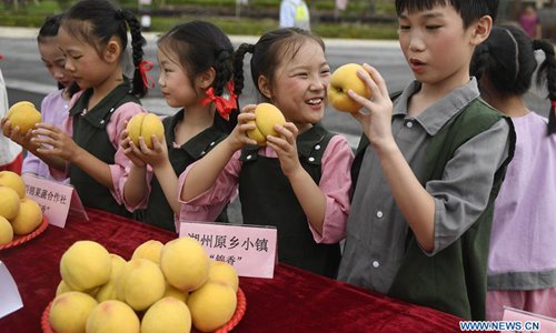 Peach fair held in E China's Zhejiang - Global Times