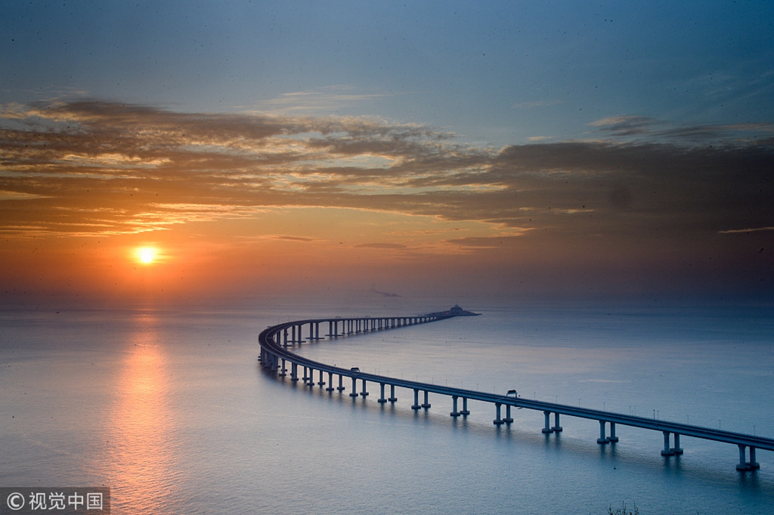 Take a closer look at the world's longest cross-sea bridge - Global Times