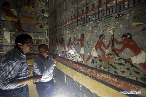 Egypt opens newly discovered Pharaonic tomb near Giza pyramids - Global ...