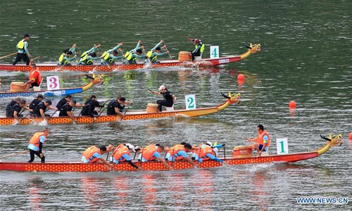 Water discharged from Shuangpai Reservoir in Yongzhou, C China's Hunan ...