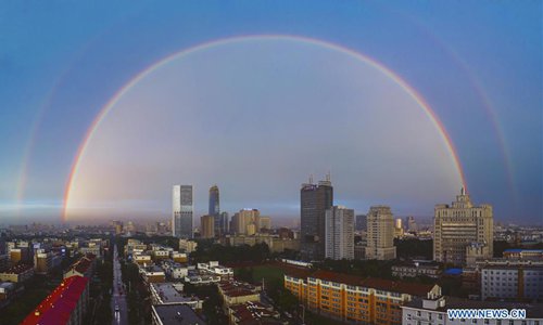 Double rainbow brightens sky over Changchun, NE China - Global Times