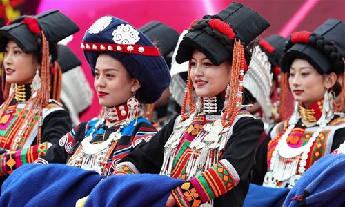 Beauty pageant of Yi ethnic group held in SW China's Sichuan - Global Times