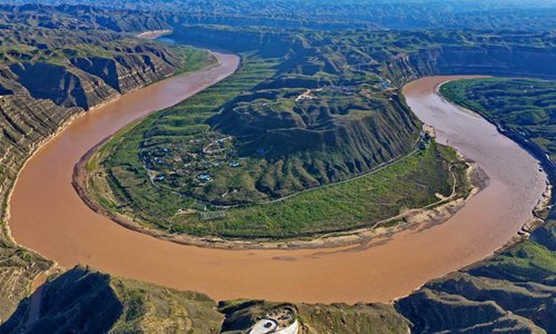 In pics: Qiankun Bay of Yellow River in north China's Shanxi - Global Times