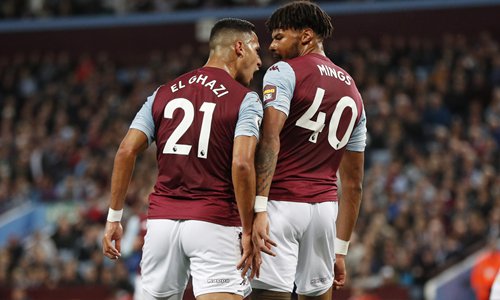 Villa held by 10-man Hammers - Global Times