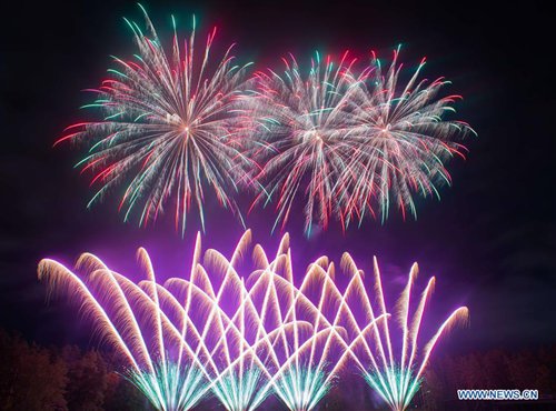 International fireworks show held in Vilnius, Lithuania - Global Times