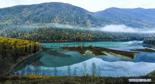 Scenery of Kanas scenic spot of Altay, northwest China's Xinjiang ...