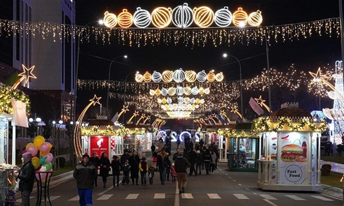 Festive lights illuminate main streets of Tashkent, Uzbekistan - Global ...