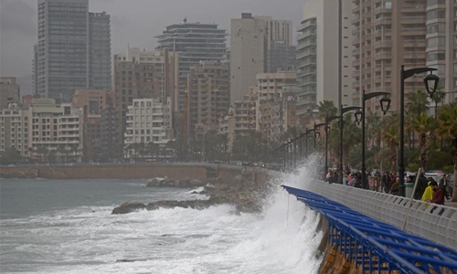 Heavy storm of rain, snow causes big damage in Lebanon - Global Times