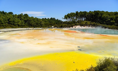 Scenery of Wai-O-Tapu thermal wonderland in New Zealand - Global Times