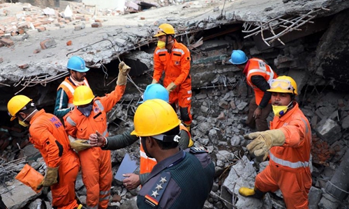 3 firefighters killed, 9 injured in building collapse in Indian ...