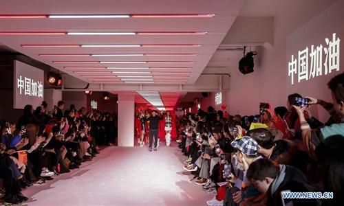 Highlights of BOSIDENG catwalk show at London Fashion Week - Global Times