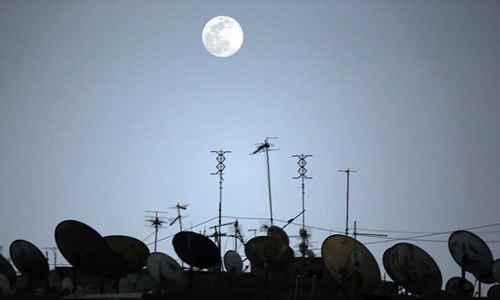 Full moon seen in sky over Cairo, Egypt - Global Times