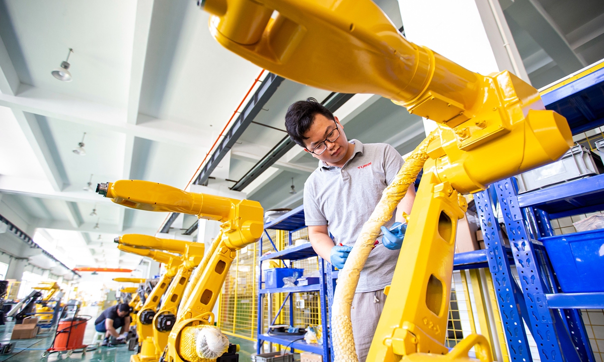 Chinas Industrial Robot Output Surges 292 Pct In June Global Times