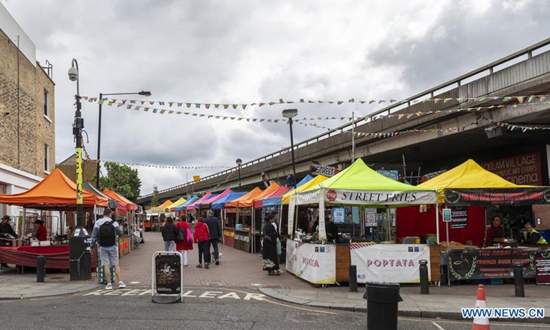 Notting Hill Portobello Market reopens in London - Global Times