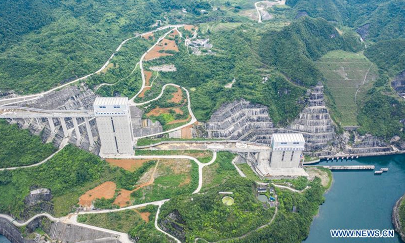 View of Goupitan hydropower station in Yuqing County, Guizhou - Global ...