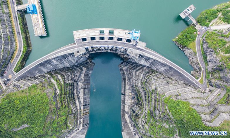 View of Goupitan hydropower station in Yuqing County, Guizhou - Global ...