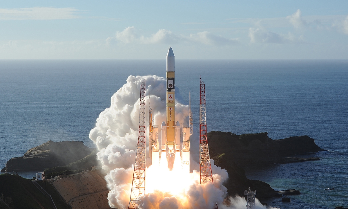 Mitsubishi Heavy Industries, an H-2A rocket carrying the Hope Probe known as 