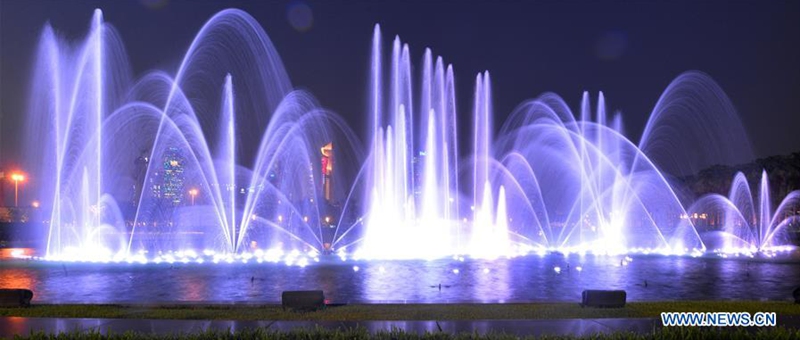 Fountain show held at Al Shaheed Park in Kuwait City - Global Times
