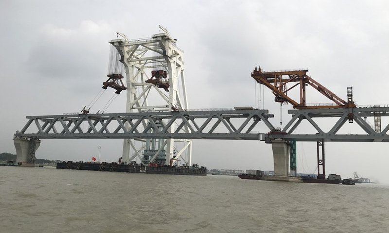 33rd span of Bangladesh's largest Padma bridge installed - Global Times