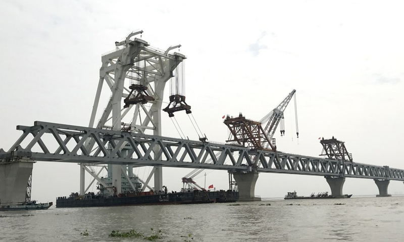 33rd span of Bangladesh's largest Padma bridge installed - Global Times