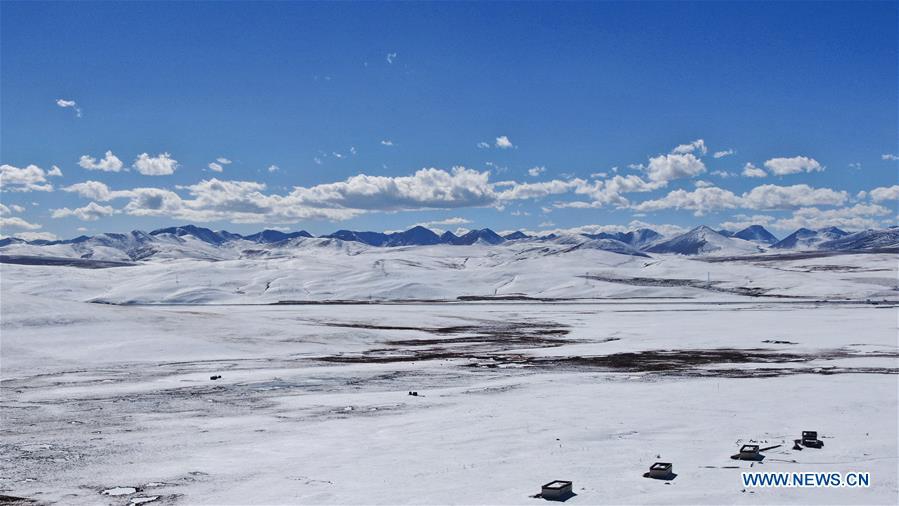 Snow-covered Jiatang Grassland in Qinghai - Global Times