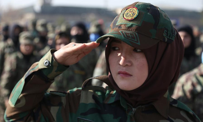 1,279 trained Afghan youth including 200 women join army - Global Times