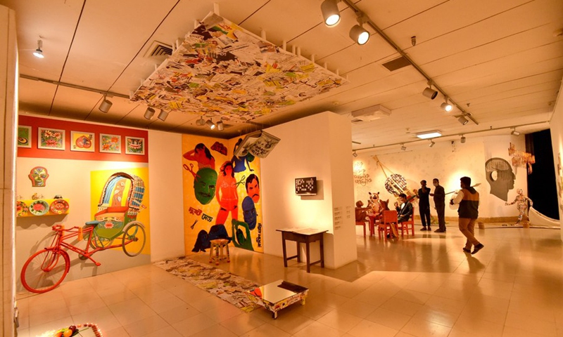 Bangladesh Holds Young Artist Fine Arts Exhibition Global Times