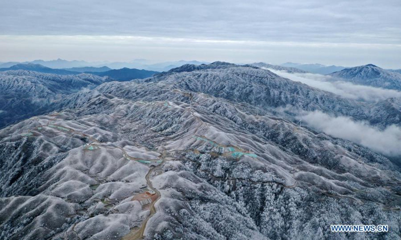 Snow scenery in Rongshui, Guangxi - Global Times