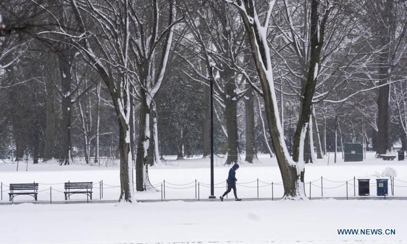 Snowy scenery in Washington DC - Global Times