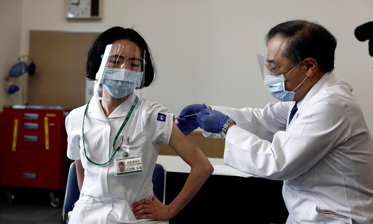 Japan Begins Inoculations Ahead Of Tokyo Olympics Global Times