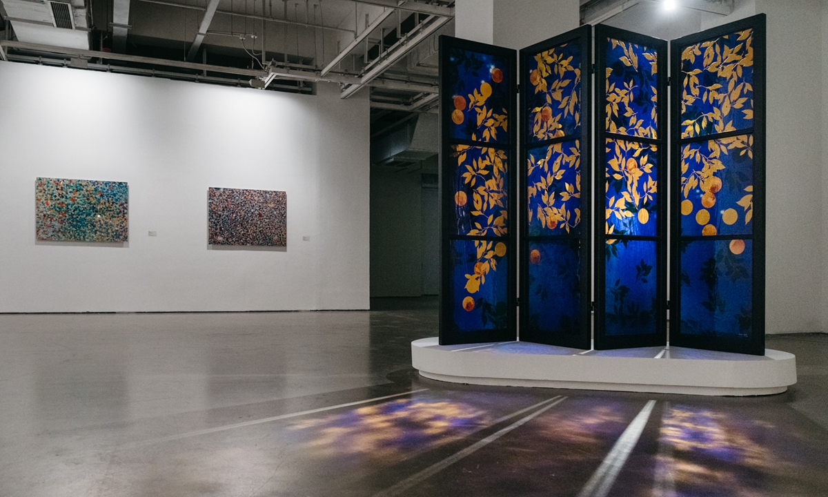 Brian Clarke's stained-glass artwork Photo: Courtesy of Today Art Museum