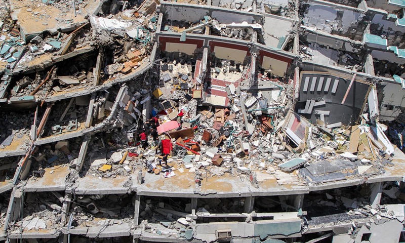 Gaza's rebuilding starts with removing rubbles - Global Times