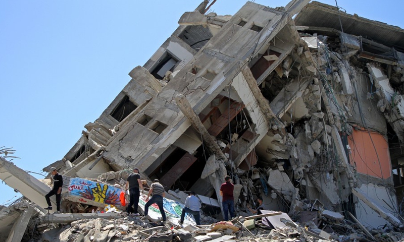 Gaza's rebuilding starts with removing rubbles - Global Times