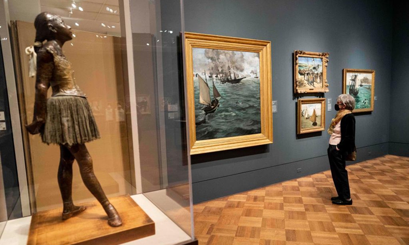 People visit the Philadelphia Museum of Art in Philadelphia, Pennsylvania, the United States, on May 31, 2021. The museum has opened to public after four years of construction and renovation.Photo: Xinhua

