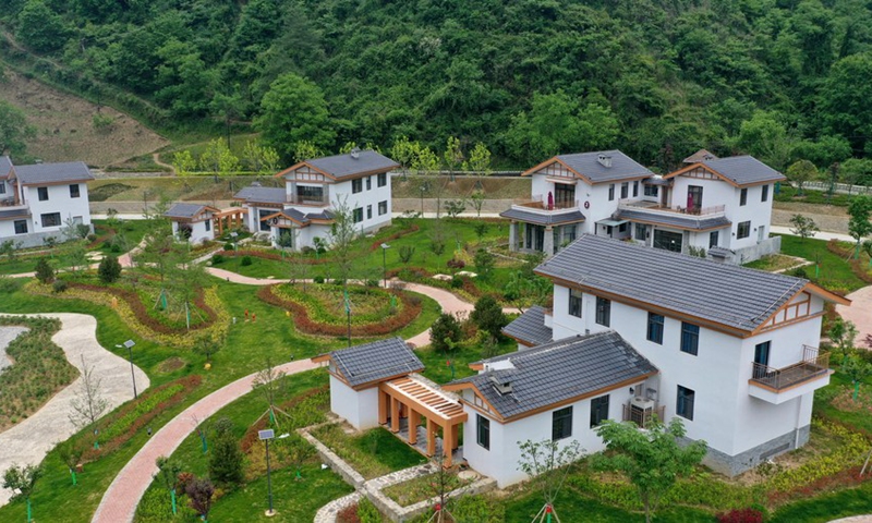 Aerial photos show the rural revitalization work in NW China's Longnan ...